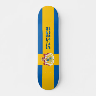 Zweedse vlag persoonlijk skateboard