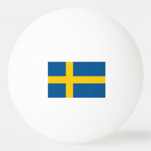 Zweedse vlag pingelt pongballen voor tafeltennis pingpongbal