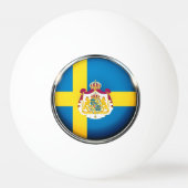 Zweedse vlag pingpongbal (Achterkant)