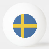 Zweedse vlag pingpongbal (Achterkant)