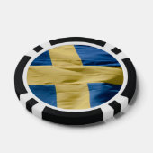 Zweedse vlag poker chips (Enkel)