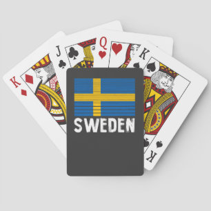 Zweedse vlag pokerkaarten