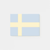 Zweedse vlag post-it® notes (Voorkant)