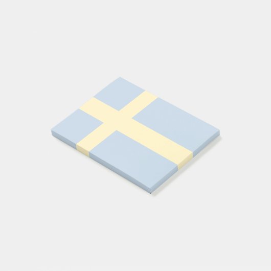 Zweedse vlag post-it® notes (Schuin)