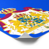 Zweedse vlag poster (Hoek)