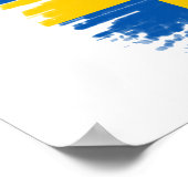 Zweedse vlag poster (Hoek)
