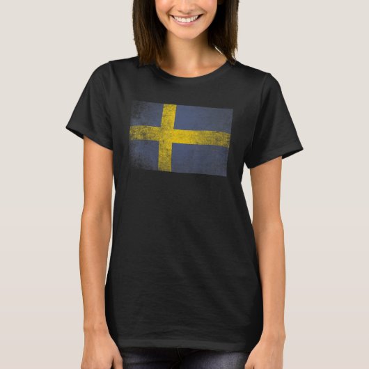 Zweedse vlag Pride Country Home Matching T-shirt (Voorkant)