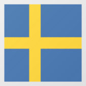 Zweedse vlag raamsticker (Vel)