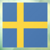 Zweedse vlag raamsticker (Vel 3)