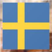 Zweedse vlag raamsticker (Vel 2)