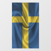 Zweedse vlag raamsticker (Vel)