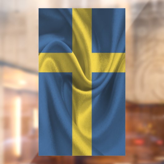 Zweedse vlag raamsticker (Vel 2)