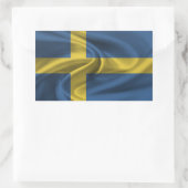 Zweedse vlag rechthoekige sticker (Tas)
