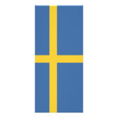 Zweedse vlag reclamekaart (Achterkant)