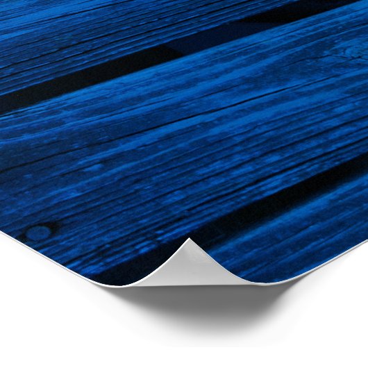 Zweedse vlag Rustisch hout Poster (Hoek)