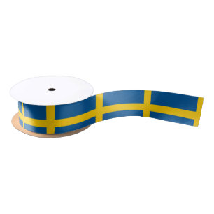 Zweedse vlag satijnen lint