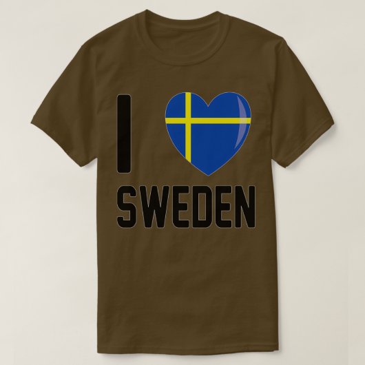 Zweedse vlag Scandinavia T-shirt (Design voorkant)