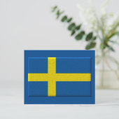 Zweedse vlag Scandinavisch Briefkaart (Staand voorkant)