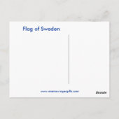 Zweedse vlag Scandinavisch Briefkaart (Achterkant)