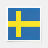 ZWEEDSE VLAG SERVET (Voorkant)