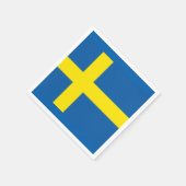 ZWEEDSE VLAG SERVET (Hoek)