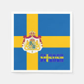 Zweedse vlag servetten (Voorkant)