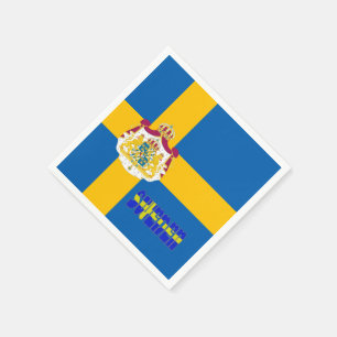 Zweedse vlag servetten