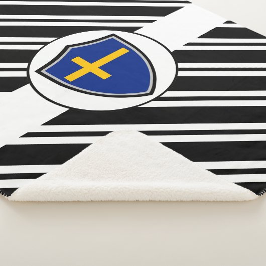 Zweedse vlag Sherpa Blanket Deken (3/4)