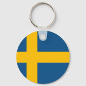 Zweedse vlag sleutelhanger (Voorkant)