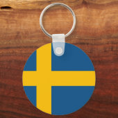 Zweedse vlag sleutelhanger (Voorkant)