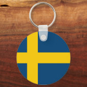 Zweedse vlag sleutelhanger (Voorkant)