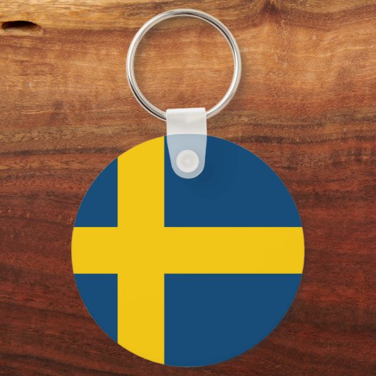 Zweedse vlag sleutelhanger (Voorkant)