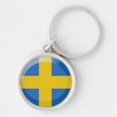 Zweedse vlag sleutelhanger (Voorkant)