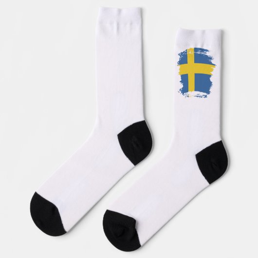 Zweedse vlag sokken (Links)