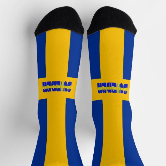 Zweedse vlag sokken (Top)