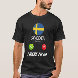 zweedse vlag Souvenir zweert europarlementariër T-shirt