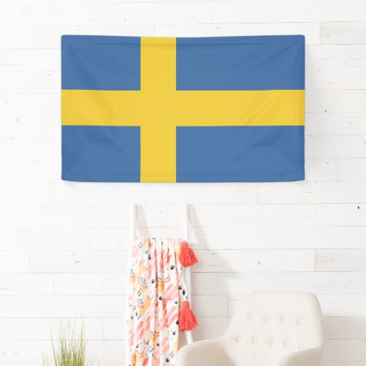Zweedse vlag spandoek (Insitu)