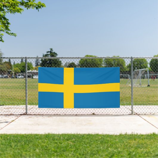 Zweedse vlag spandoek (Insitu)