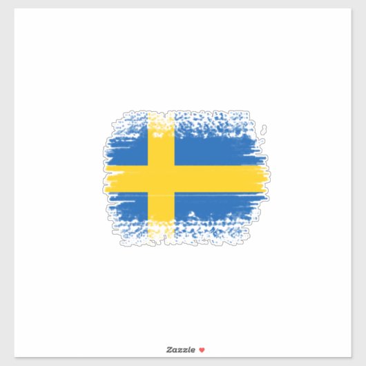 Zweedse vlag sticker (Vel)