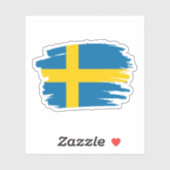Zweedse vlag sticker (Vel)