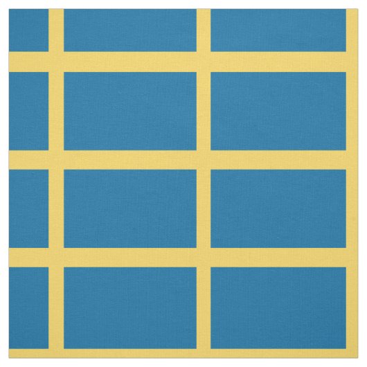 Zweedse vlag stof (Swatch)