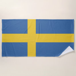 Zweedse vlag strandlaken