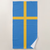 Zweedse vlag strandlaken (Voorkant)