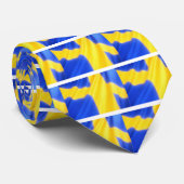 Zweedse vlag stropdas (Opgerold)