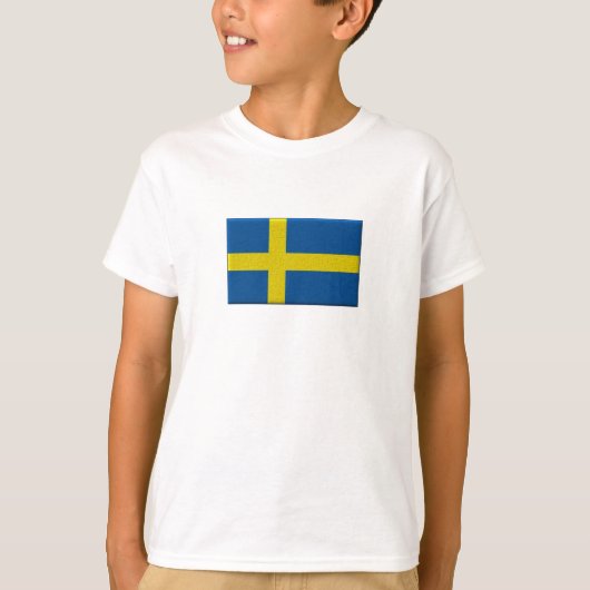 Zweedse vlag t-shirt (Voorkant)