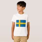 Zweedse vlag t-shirt (Voorkant volledig)