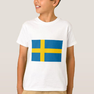 Zweedse vlag t-shirt