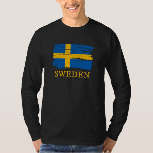 Zweedse vlag t-shirt