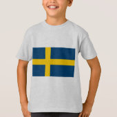 Zweedse vlag t-shirt (Voorkant)