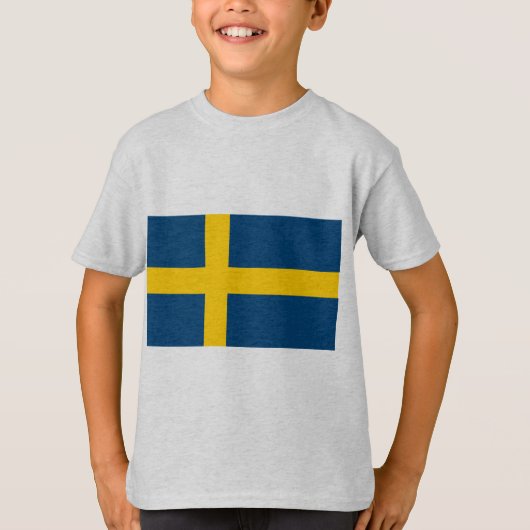 Zweedse vlag t-shirt (Voorkant)
